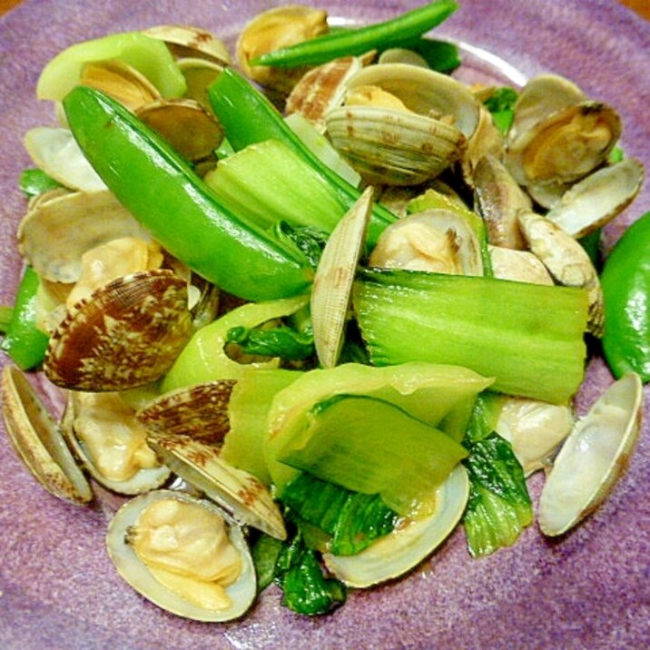 簡単 スナップえんどうと青梗菜とアサリの炒め物 レシピ 作り方 By そらまめひよこ 楽天レシピ 簡単 スナップえんどうと青梗菜とアサリの炒め物 レシピ 作り方 By そらまめひよこ 楽天レシピ